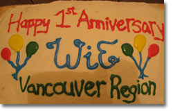 WIE anniversary cake
