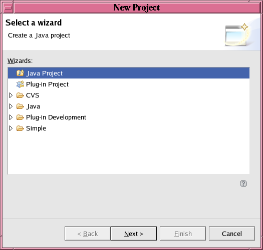 New Project Wizard
