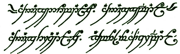 The
inscription of the One Ring