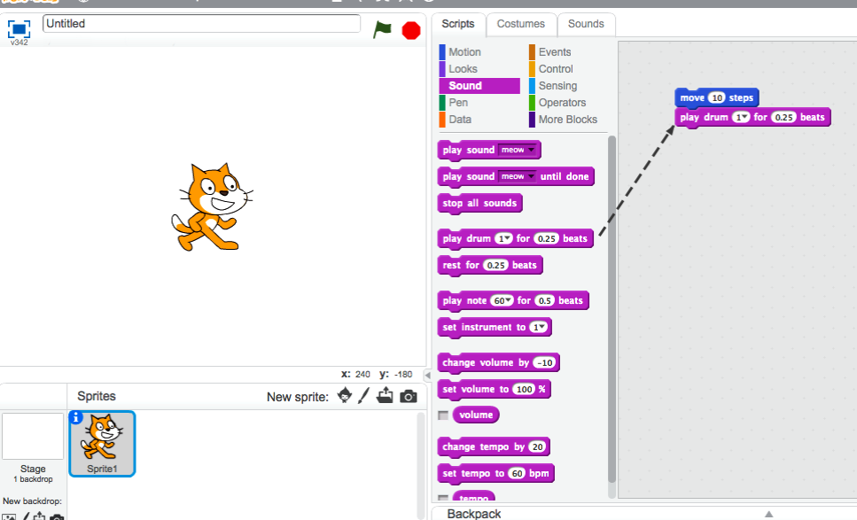 Set up a Scratch account, Getting started with Scratch, Scratch