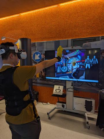 SPIN Students Demo a Haptic VR at World Haptics 2023