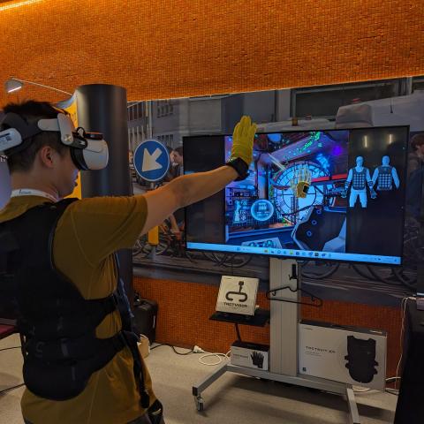 SPIN Students Demo a Haptic VR at World Haptics 2023
