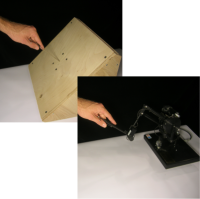A bone-pin insertion task and its haptic simulator