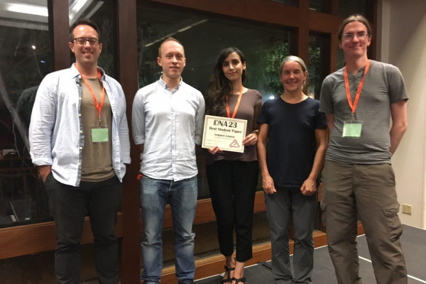 L to R: Chris Thachuk, Frits Dannenberg, Nasim Zolaktaf, Anne Condon, Joseph Schaeffer