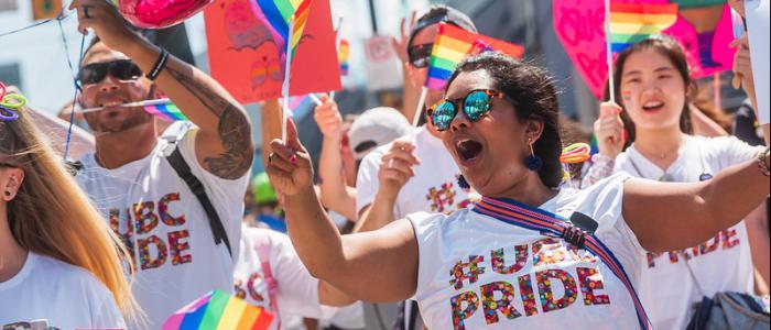 Pride parade UBC