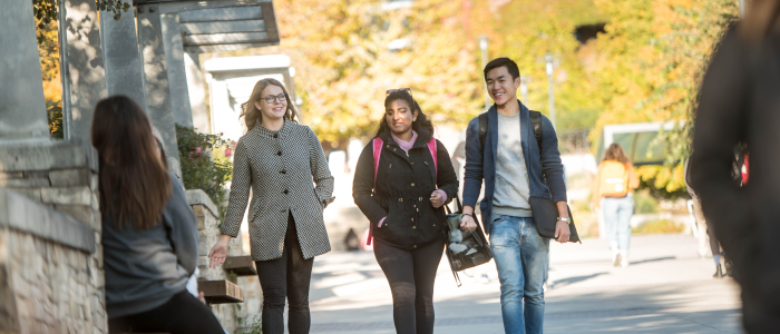 Mentor and Mentees Walking Together Mentor and Mentees Walking Together