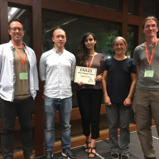 L to R: Chris Thachuk, Frits Dannenberg, Nasim Zolaktaf, Anne Condon, Joseph Schaeffer