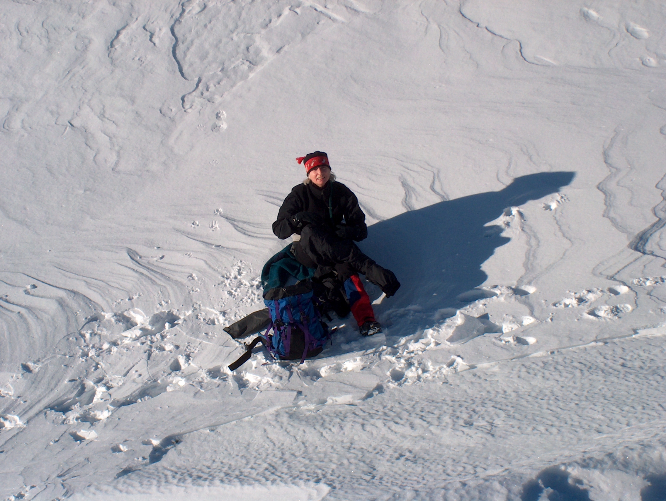 Sastrugi on Mt Seymour 2006