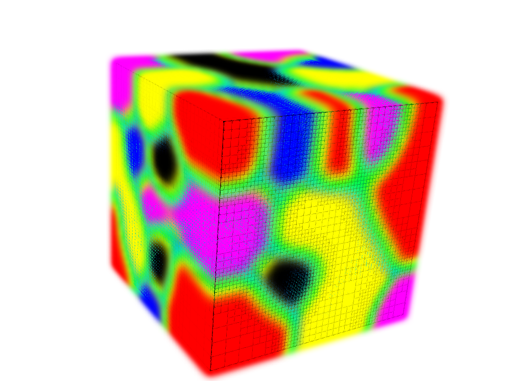 3D simulation at time step 10