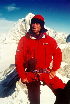 Photo of Brendan on a mountain