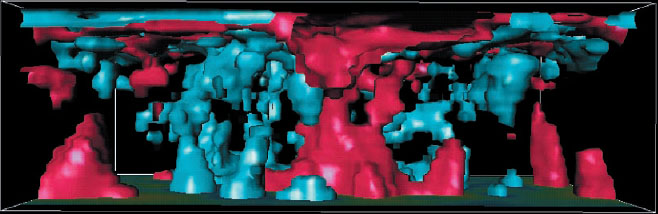 Seismic tomographic model of mantle structure