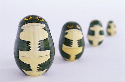 Four nesting turtle dolls