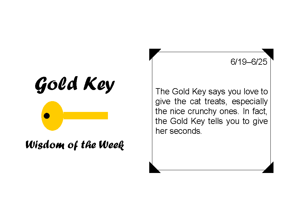 Draft of page-a-day calendar hiding key